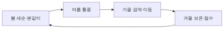 계절 관리 순환